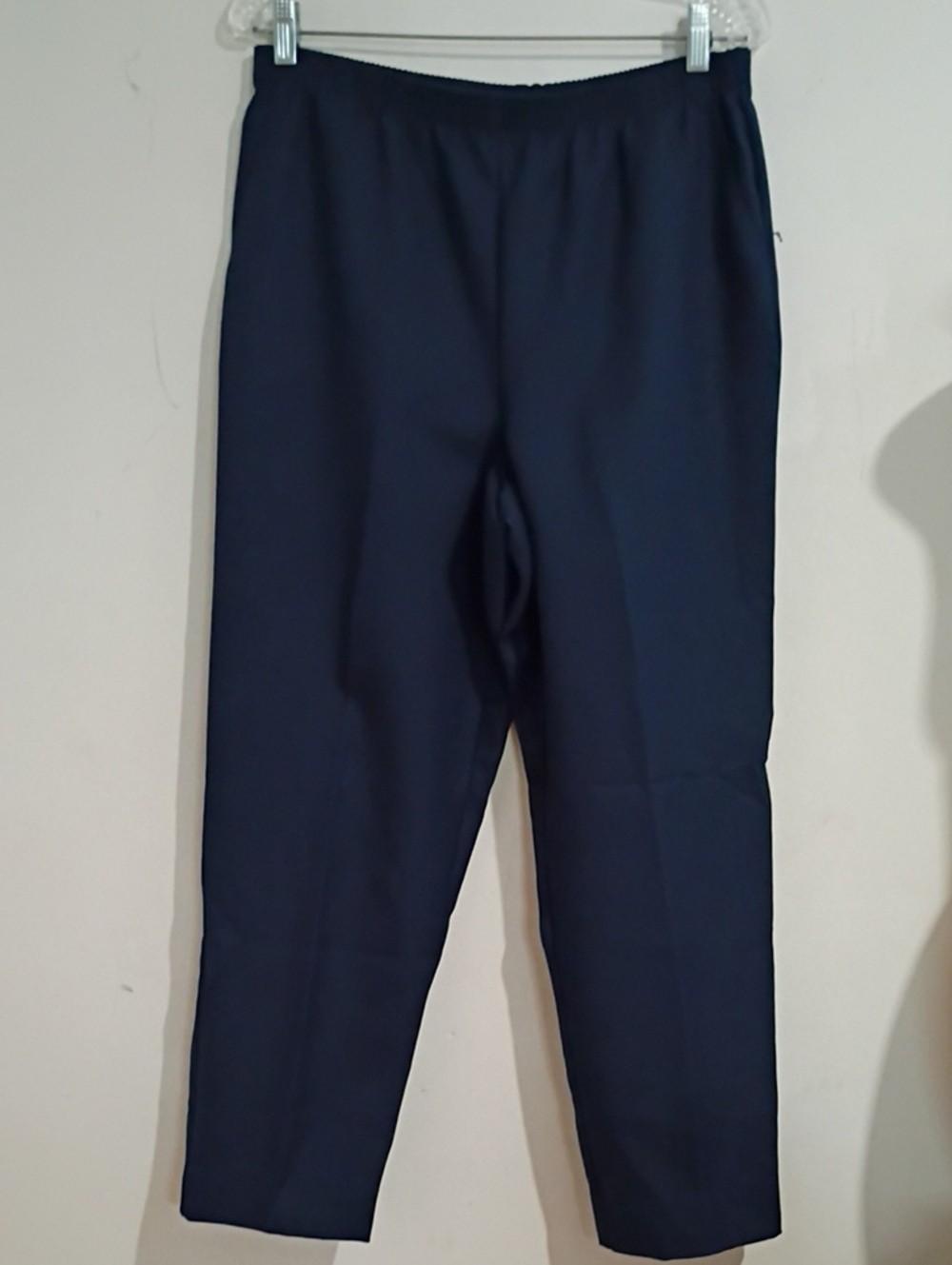 Alfred Dunner Dark Navy Straight Pull-On Pants
